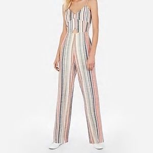 Express striped cut out jumpsuit, sz XS